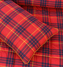 Quilted Reversible350 GSM Winter Bed Spread Set - RED BERBURRY