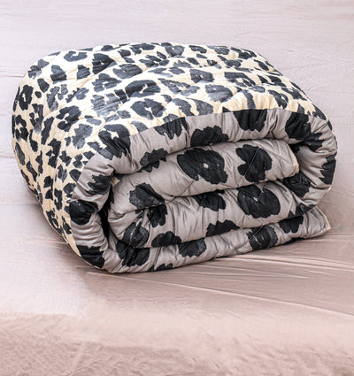Quilted Reversible Satin Bed Spread Set -Prewitt Black