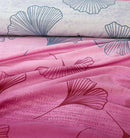 4 Pillow Cotton  Bed Sheet - Wisteria Leaf