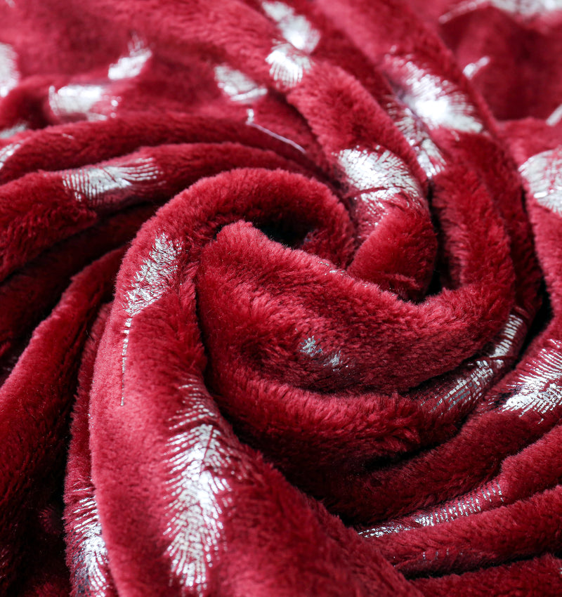 Soft High Density AC Fleece Blanket - Red