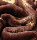 Soft High Density AC Fleece Blanket - Chocolate Goldish
