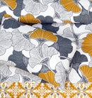 4 Pillow Digital Cotton Bed Sheet - Mustard poppy