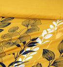 4 Pillow Cotton Bed Sheet - Mustard queen