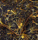Quilted Reversible Bed Spread Set - Stencil Gold