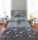 Single Bed Sheet With 1 Pillow - Deer Kingdom