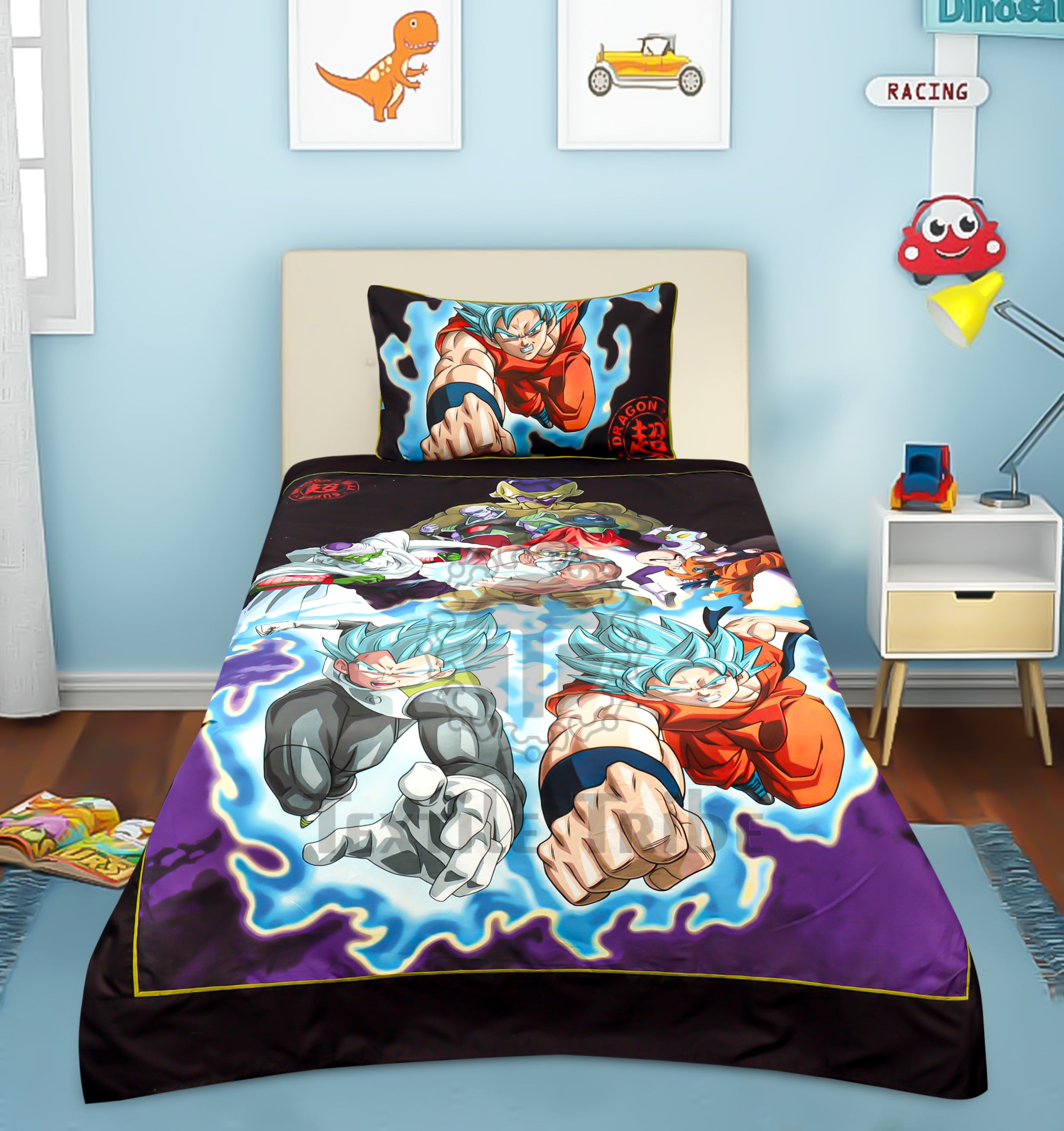 Cartoon Character Bed Sheet Dragon ball Z - Main Image