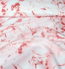 4 Pillow Digital Cotton Bed Sheet - Peach Rock