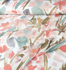 4 Pillow Digital Cotton Satin Bed Sheet - Sline branches
