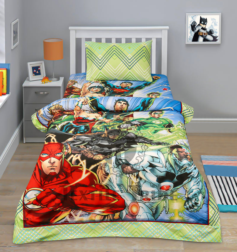 Cartoon Character Bed Sheet - Superman