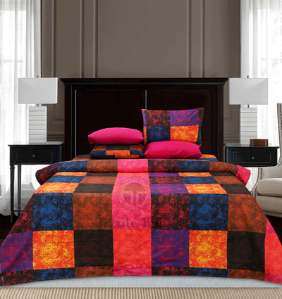 Quilted Reversible Bed Spread Set - GALAXIES