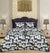 3 Pcs Quilted Reversible Bed Spread Set - Cotton Plants