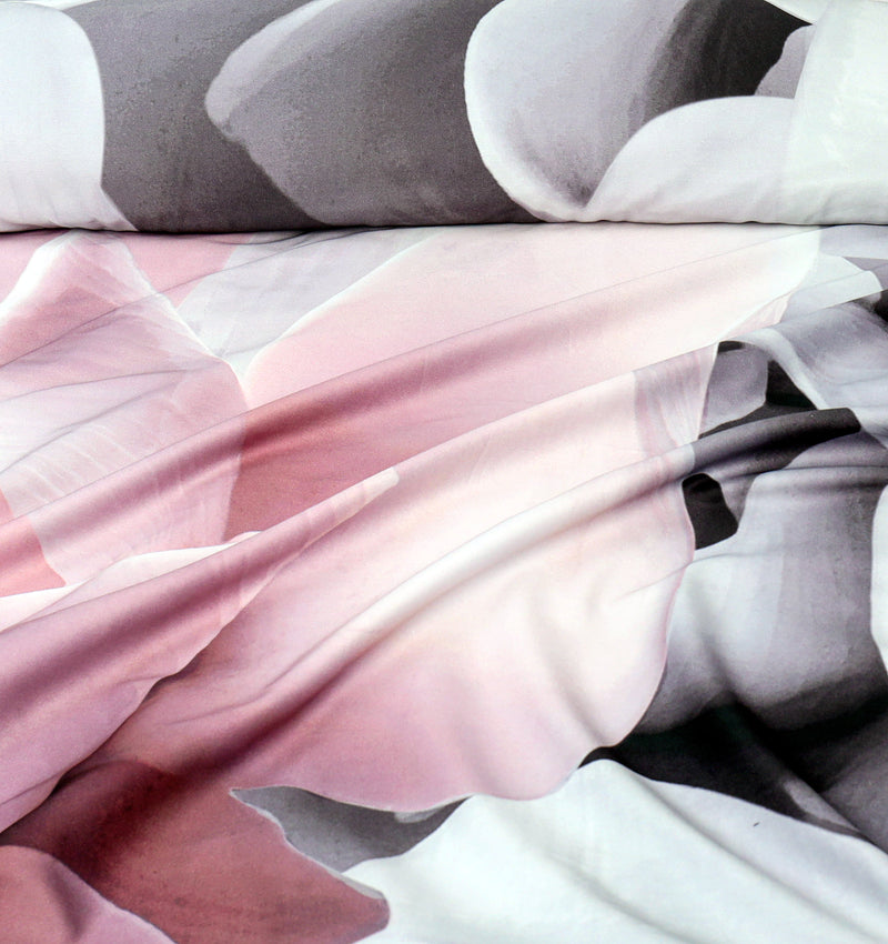 4 Pillow Digital Cotton Satin Bed Sheet - Big bash flowers
