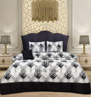 4 Pcs Quilted Reversible Bed Spread Set - Date Plants