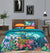 Quilted Reversible Bed Spread Set - Tropical Garden