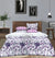 4 Pillow Digital Cotton Bed Sheet - Purple Queen