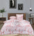 4 Pillow Digital Cotton Bed Sheet - Peach Rock