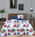4 Pillow Digital Cotton Bed Sheet - Zigzag Rings