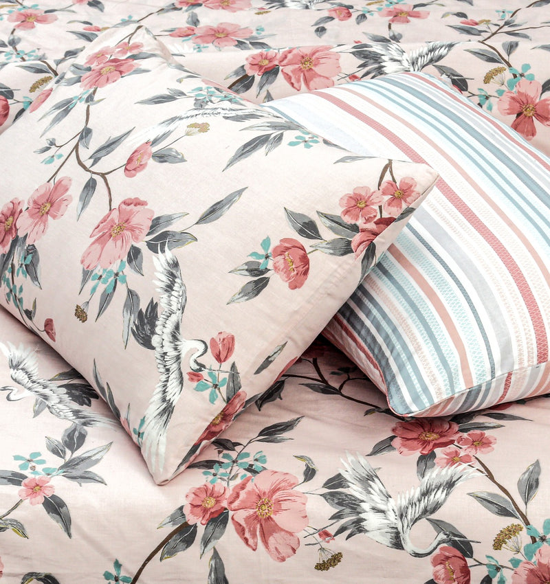 4 Pillow Bed Sheet- Arabian Flower