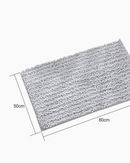Anti Slip Chenille Large Floor Mat - Charcoal Grey