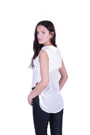 Dyed Casual Top - White