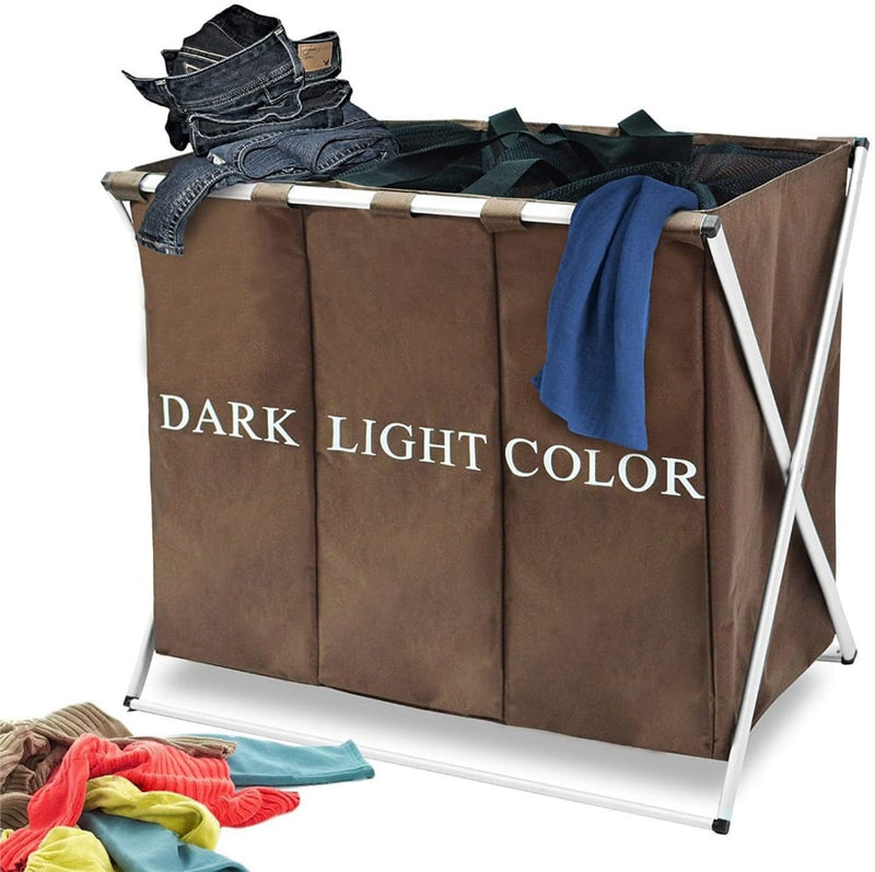 Clearance Foldable LaundryBasket - Chocolate Brown