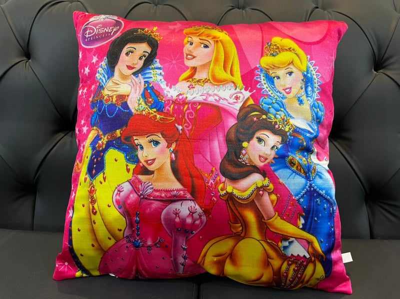 2 Sided Valvet Kids Cushions Cover - Disney Princess