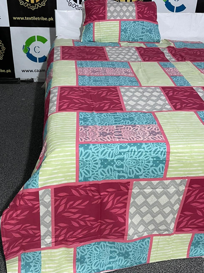 Single Bed Sheet With 1 Pillow - 00E19