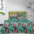 4 Pillow Cotton Satin Bed Sheet -Colouring Leaves