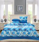 4 Pillow Cotton Bed Sheet - Ring Bubbles
