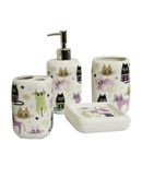 4 PCs Ceramic Bathroom Set - BS0013